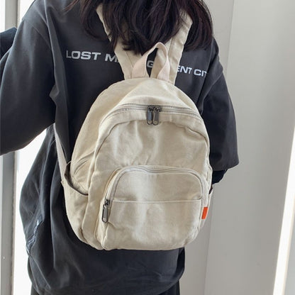 Canvas Women Small Backpack Vintage School Mini Bag Accessories 27*12*26 CM 1 PC