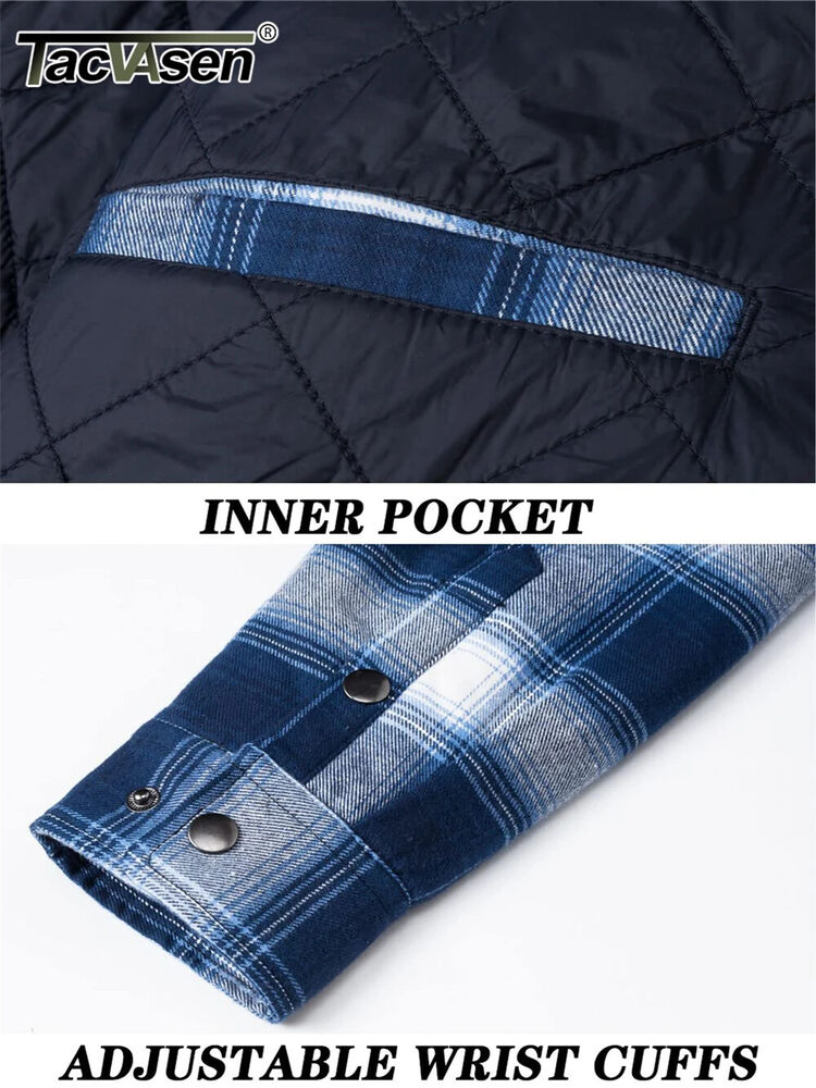 Jackets Mens Shirt Jacket Multi-Pockets Outwear Hiking Coats Tops