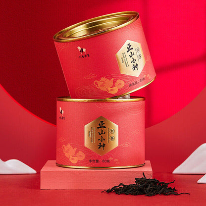 80g Zhengshanxiaozhong Black Tea Genuine Natural Canned Fragrant Tea Health Care