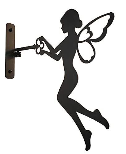 Metal Art Fairy (Black) for Tree,Wall Mounting Metal Art Fairy Metal Wall Art