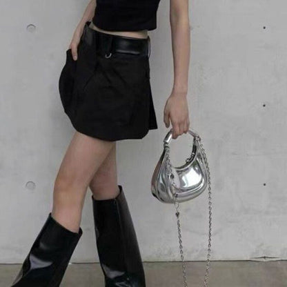 Handbags Trend Shoulder Bag Chain Pu Leather Casual Hobos Crossbody Bags