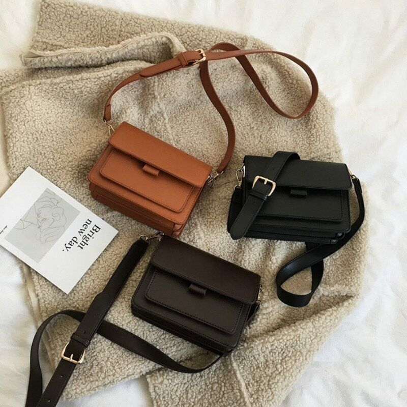 Shoulder Bags Ladies PU Letter Zipper Crossbody Bags Women's Handbags Totes