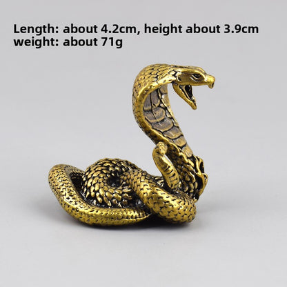 1Pc Retro Brass Twelve Chinese Zodiac Ornament Desktop Handicraft Tea Pet