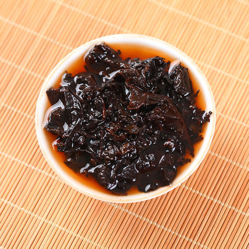 357g Yunnan Puerh Cooked Tea Yiwu Ripe Pu-erh Tea Cake Premium Pu'er Black Tea