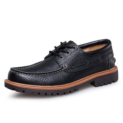 Spring Autumn Genuine Leather Men Shoes Casual Outdoor Fashion Comfortable