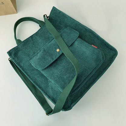 Corduroy Bag Shoulder Bag Luxury Handbags Shopper Book Messenger Crossbody Bag