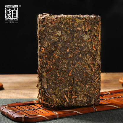 Anhua Baishaxi Dark Tea with Gold Flower Dark Tea Fu Cha Fu Brick 300g HEICHA