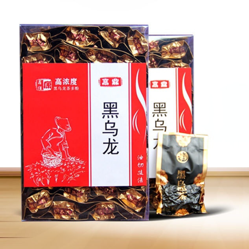250g Oil Cut Black Oolong Tea Carbon Baked Oolong Tea Chinese Black Tea Bagged