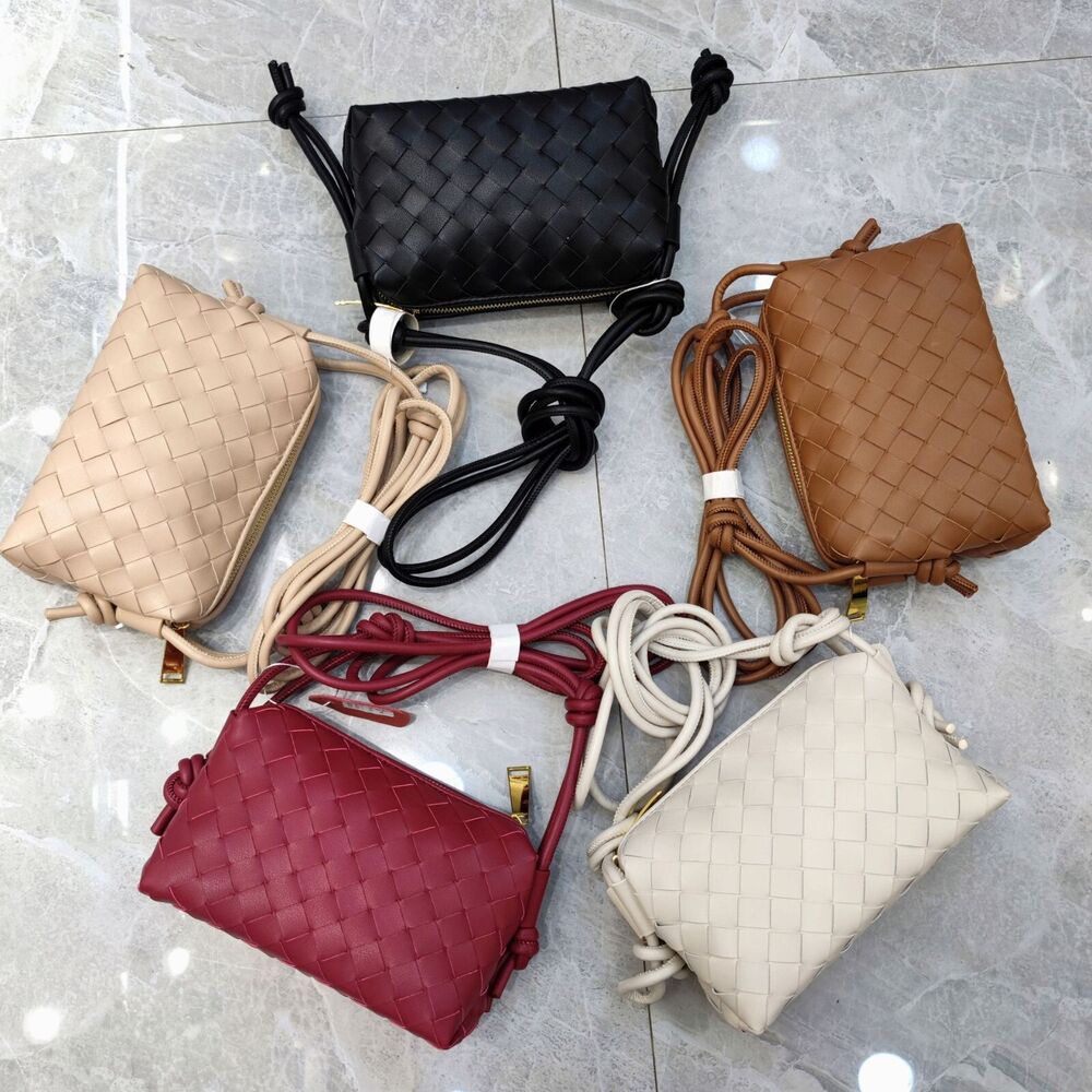 Top Cow Leather Women's Crossbody Bag, Weaving Desinger Small Shoulder Bags