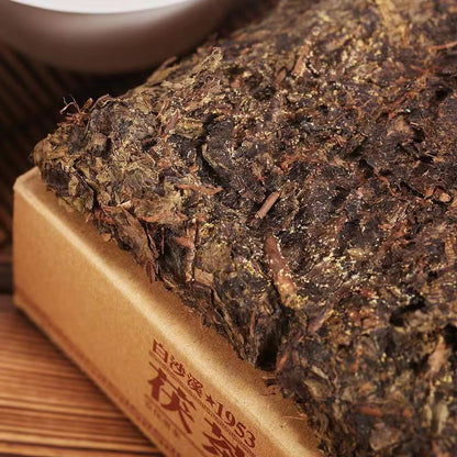 300g Baishaxi Dark Tea Brick Fucha Organic Black Tea Anhua Golden Leaf Dark Tea