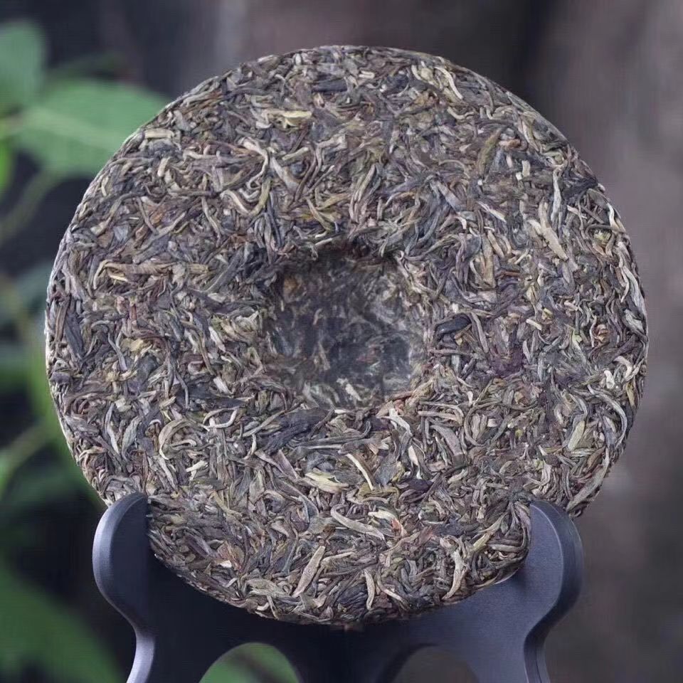357g Yunnan Puer Green Tea Mengsong Raw Puerh Tea Cake Premium Pu-erh Sheng Tea