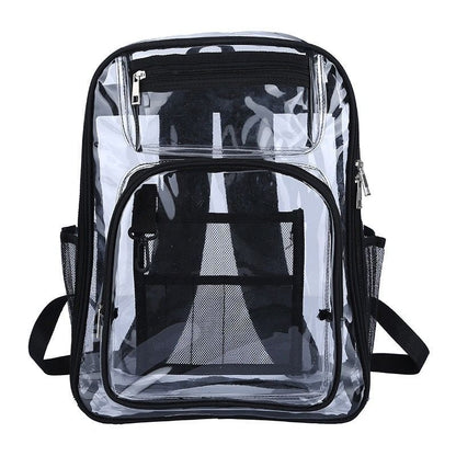 PVC Transparent School Bag Men Through Backpacks Large Backpack Travel Back Bags