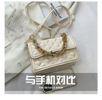 Summer Chain Bags Korean Fashion One-shoulder Small Square Messenger Bags Female