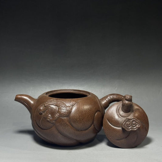 vintage chinese yixing purple clay teapot zisha ceremony teaware collection rare