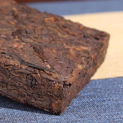 250g Menghai Puerh Ripe Tea Yunnan Cooked Pu-erh Tea Brick Old Pu'er Black Tea