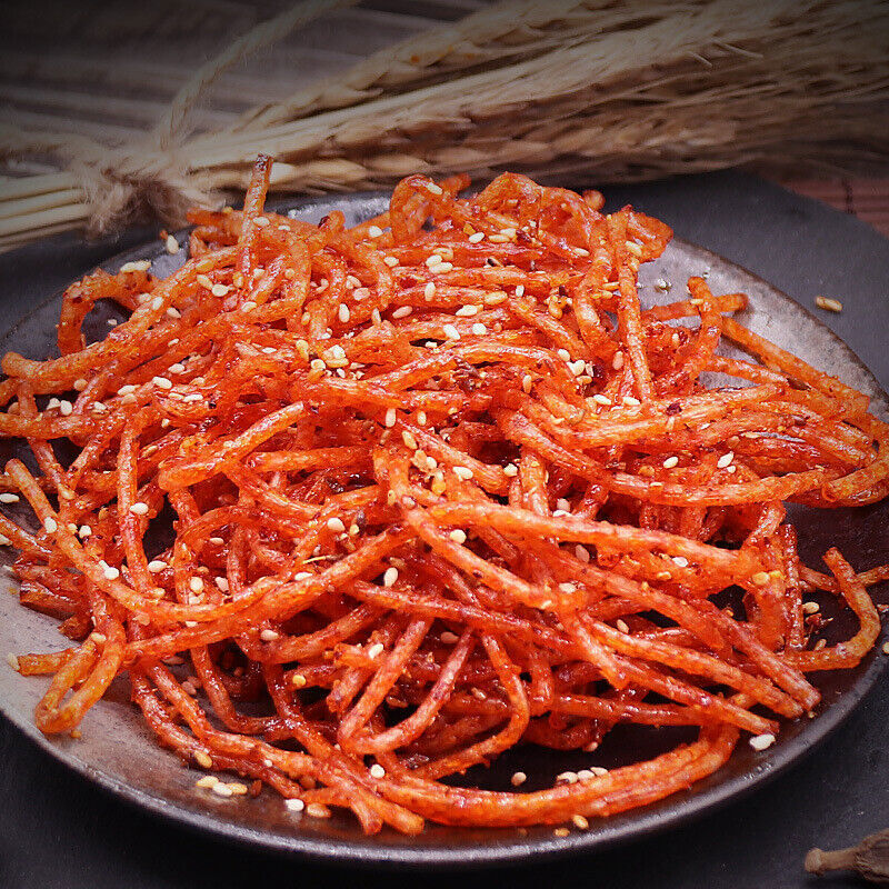 125g*4bag 辣条香辣丝大辣棒大刀肉大辣片Spicy Strip Latiao Snack Chinese Snacks Are Delicious