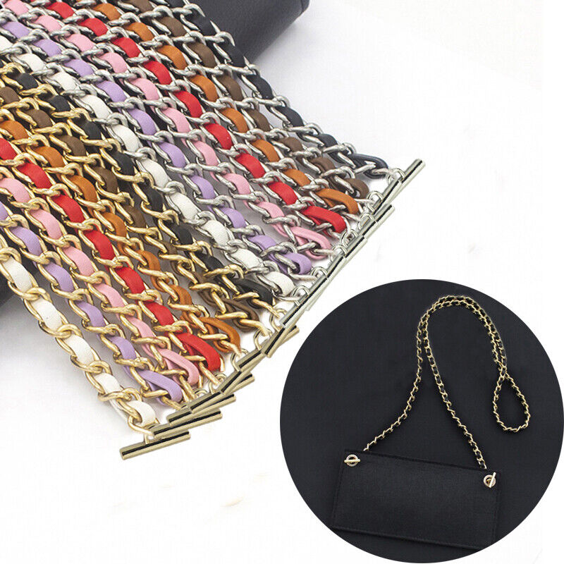 T Buckle Metal Purse Chain Strap Handle Shoulder Crossbody Bag Replacement