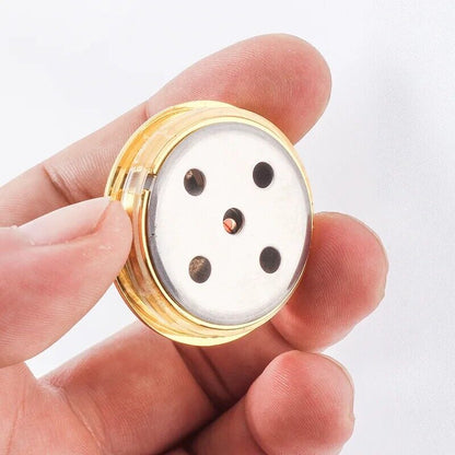 Tobacco Humidor Hygrometer Alloy Smoking Cigars Humidifier Accessories 38x9x28mm