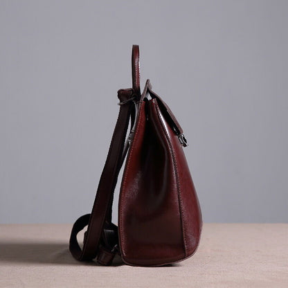 Convertible Small Real Leather Backpack Rucksack Shoulder Bag Purse Cute 2 Sizes