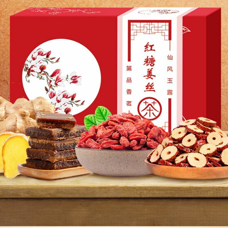 Natural Hongtangjiangsicha Brown Sugar Ginger Tea Healthcare 12g*10-