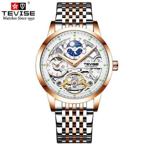 Tevez fashion men's fully automatic mechanical wrist watch