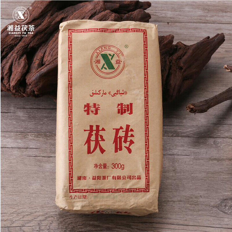 Hunan Fu Tea Fucha Special Made Yiyang Anhua Dark Tea Fu Brick Tea Hei Cha 300g