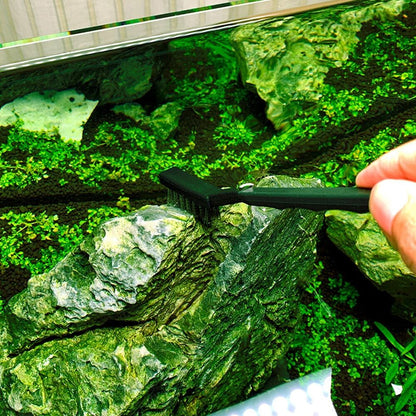 Aquarium Algae Cleaning Brush 3Pcs Steel Wire Nylon Fish Tank Accessory Cleaners
