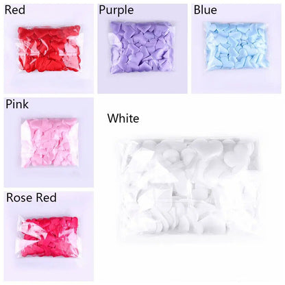 Wedding Party Decoration 100Pcs Padded Fabrics Throwing Petals Love Heart Decors