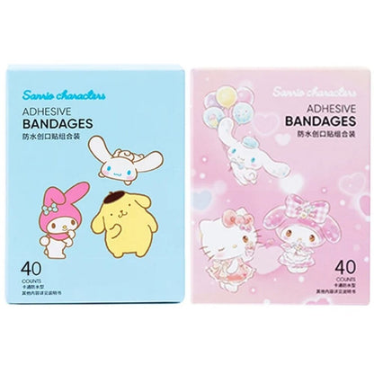SET Sanrio Melody Hello Kitty Cinnamoroll Cartoon Bandage Bandaids sticker