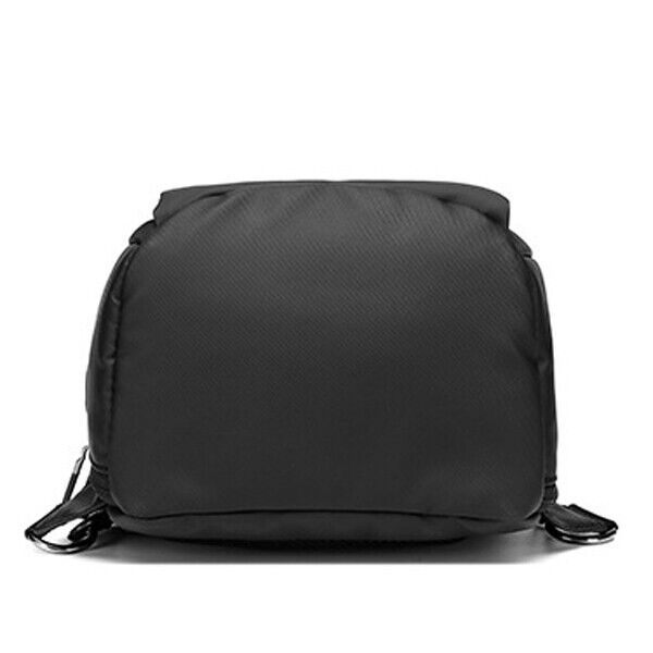 Men's Sling Backpack Oxford cloth Waterproof Crossbody Bag Black Daypack USBport