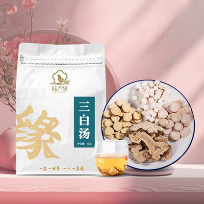 Ancient Three White Drink to remove yellowish qi and whitening flower tea