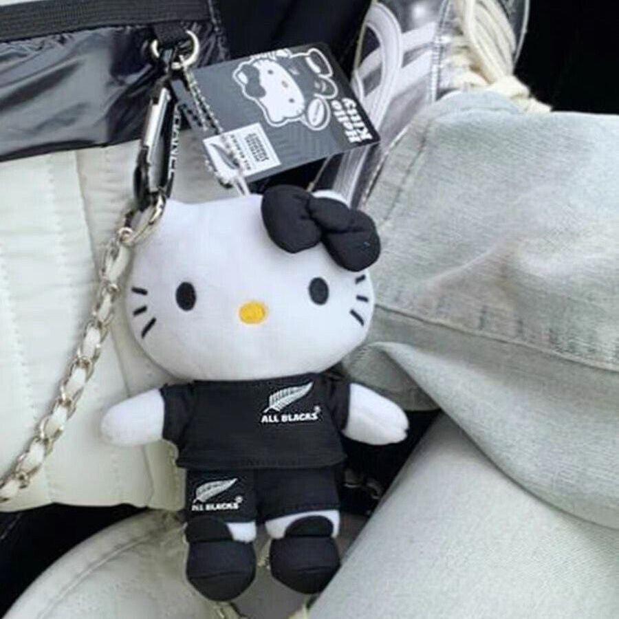 Hello Kitty Bag Pendant Doll Black Pendant All Black Keychain
