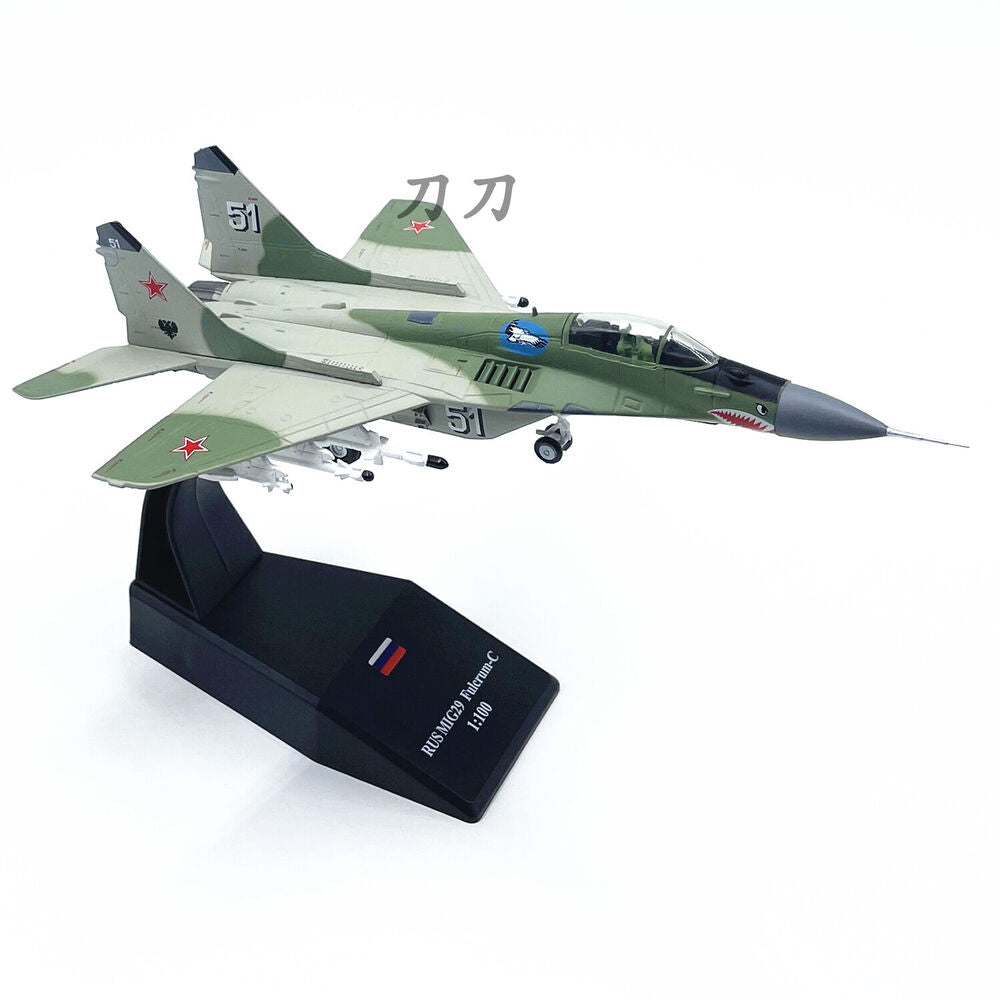 1:100 Russian Mig29 Fighter Mig29 Aircraft Model Alloy Decoration