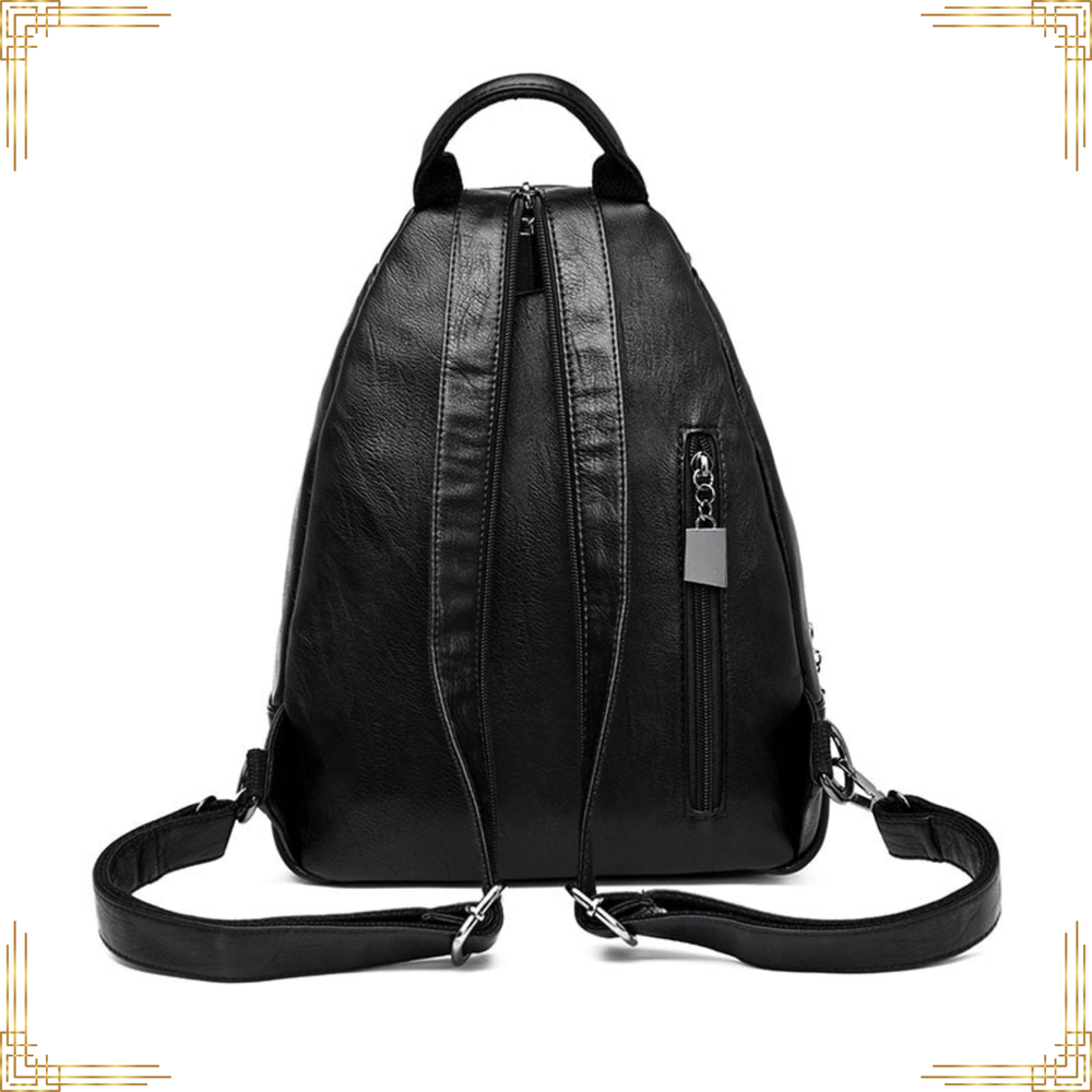 Women Soft LEATHER Backpack Large Handbag Crossbody Travel Bag Female Tote