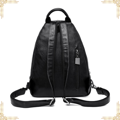 Women Soft LEATHER Backpack Large Handbag Crossbody Travel Bag Female Tote