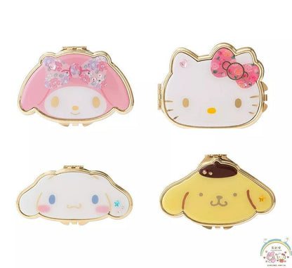 hellokitty Melody mirror makeup mirror stainless steel clamshell makeup mirror