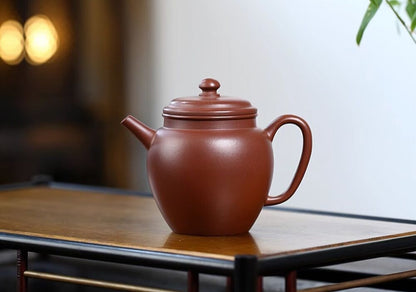 150cc China Yixing Handmade Zisha Teapot Dikao Qing Clay Gongdeng Kung Fu Teapot-