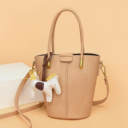 2piece/set Cowhide Women's Handbags Ladies Tote Women Shoulder Crossbody Bag