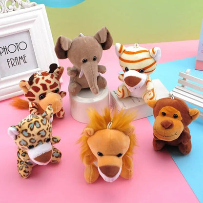 Plush Toy Animal Cute Stuffed Doll Jungle Tiger Elephant Monkey Lion Giraffe