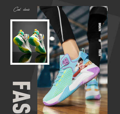 Trend 2022 new leisure sports flying woven basketball shoes