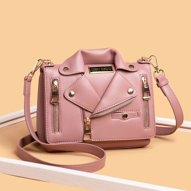 Leather Bags WomenShoulder Zipper Jacket Bag Bag Women Handbag