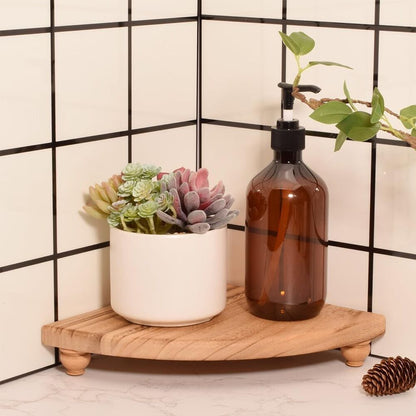 Wooden Soap Stand Farmhouse Riser Decorative Tray Bathroom Countertop Kitchen