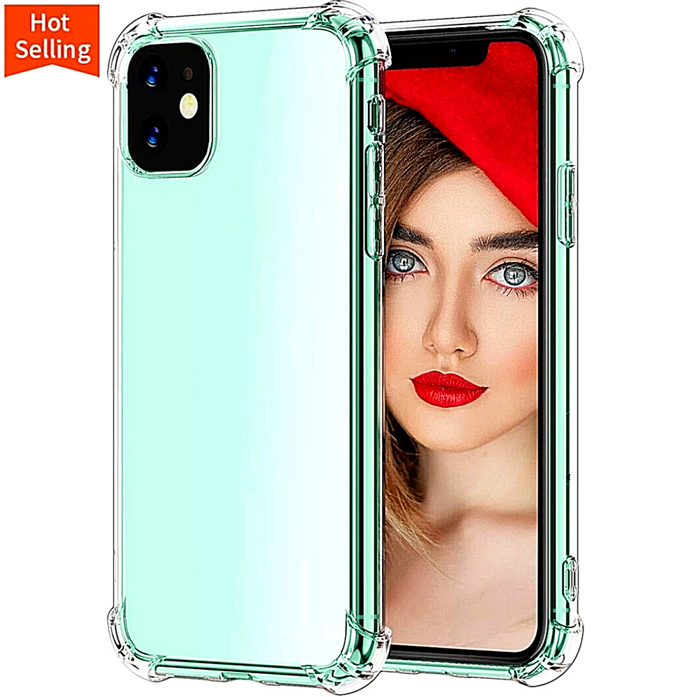 Case Forro Funda for IPHONE 12 Mini Pro Max 11 Pro Max anti Golpes (CLEAR) USA
