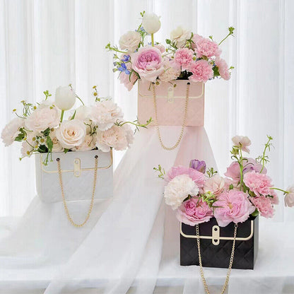 Portable Flower Box Rose Packaging Box Wrapping Paper Bag Gift Box Party Gifts