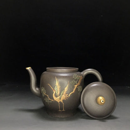 vintage chinese yixing purple clay teapot zisha ceremony teaware collection rare