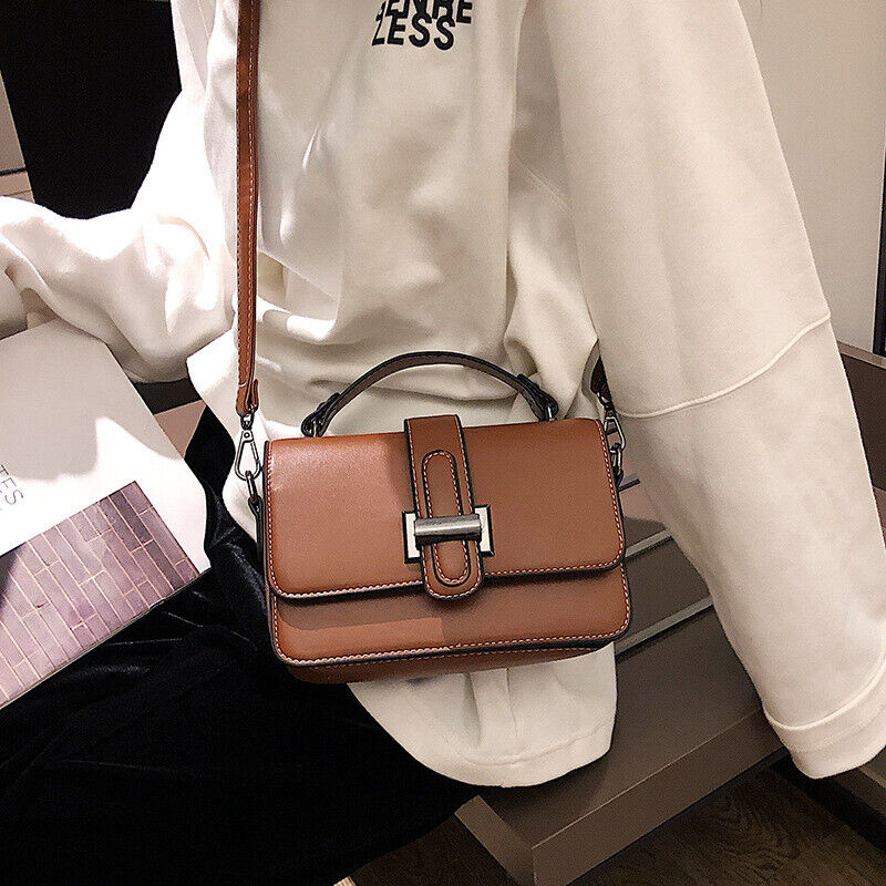 Women's Ladies Faux leather Travel Shopping Bag Purse Handbag Tote Shoulder Bag