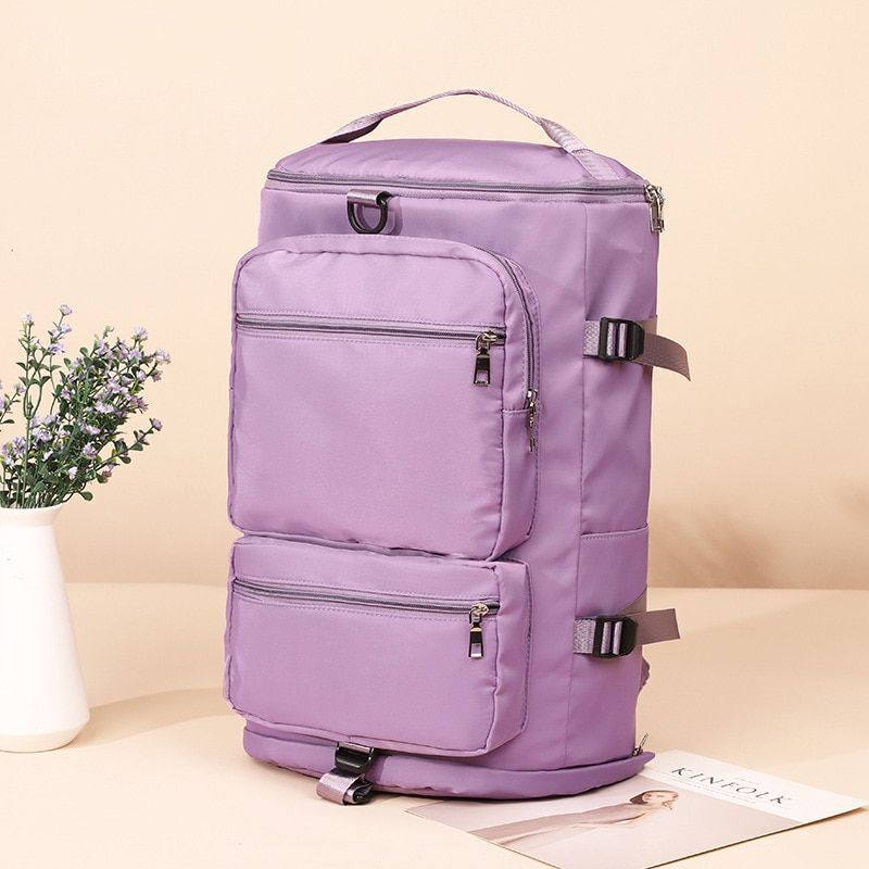 Large Shoulder Travel Backpack Weekend Sports Zipper Multifunction Crossbody Bag
