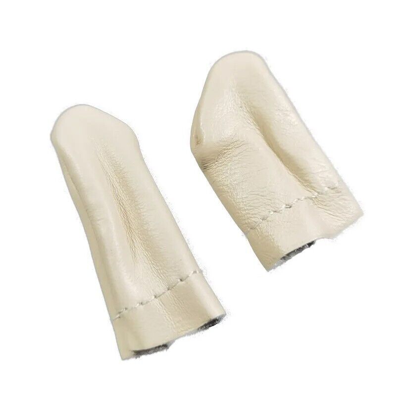 Thimble 5Pairs Cowhide Leather Finger Cot Protector DIY Index Guard Random Color
