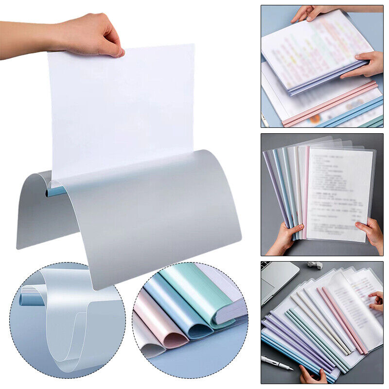 Plastic A4 Folder Draw 10pcs Rod Folder Waterproof File Bag Document Protection