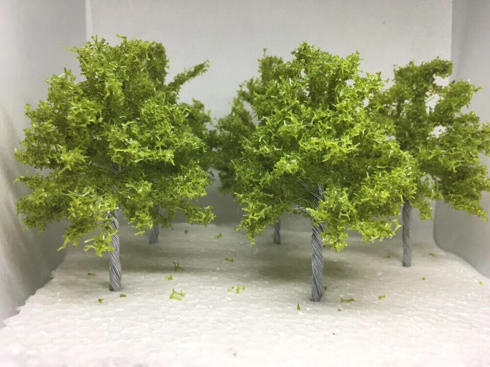 Miniature Tree Model 3-5Pcs Architecture Railway Landscape Scenery Decor 10-15cm